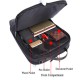 16.5inch Laptop Multifunctional Men Nylon Backpack Business Travel Handbag Crossbody Bag