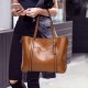 Women Tote Handbags Vintage Front Pocket Shoulder Bag Large Capacity Crossbody Bags