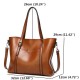 Women Tote Handbags Vintage Front Pocket Shoulder Bag Large Capacity Crossbody Bags