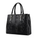 Women Faux Patent Leather Elegant Handbag Shoulder Bag