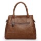 Vintage Women Handbag Soft Crossbody Bag Triple Compartments Shoulder Bags