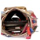 Women Patchwork Cowhide Colorful Handbag Tote Handbag Crossbody Bag