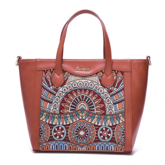 Brenice Embroidery Tote Handbags Flowers Handbags