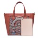 Brenice Embroidery Tote Handbags Flowers Handbags