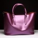 Soft Genuine Leather Women Solid Handbag