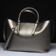 Soft Genuine Leather Women Solid Handbag