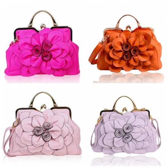 Brenice Women Elegant Handbag Floral Fashion Cosmetic Bag