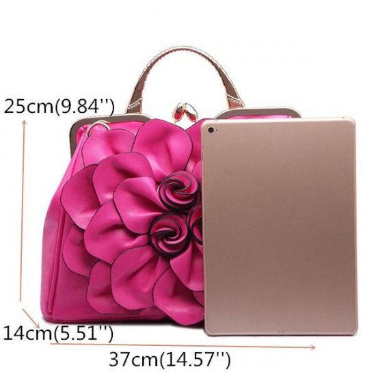 Brenice Women Elegant Handbag Floral Fashion Cosmetic Bag