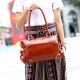 Women Genuine Leather Cowhide Vintage Designer Handbag Shoulder Bag