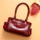 Women Genuine Leather Cowhide Vintage Designer Handbag Shoulder Bag