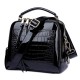 Women Patent Leather Seashell Bag Portable Diagonal Bag