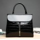 Women Fashion Portable Patent Leather Handbag