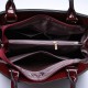 Women Fashion Portable Patent Leather Handbag