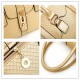 6 PCS Women PU Leather Handbag Vintage Leisure Crossbody Bag Solid Shoulder Bag