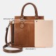 Women Genuine Leather Multifunction Crossbody Bag Handbag