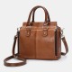 Women Genuine Leather Multifunction Crossbody Bag Handbag