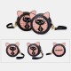 2PCS Women Fashion Crossbody Bag Cat Pattern Handbag