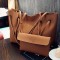 2pcs Women Leather Large Shoulder Messenger Shopping Bag Purse Handbag Tote