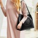 Women 4Pcs Vintage Handbag Crossbody Bag Solid Shoulder Bag