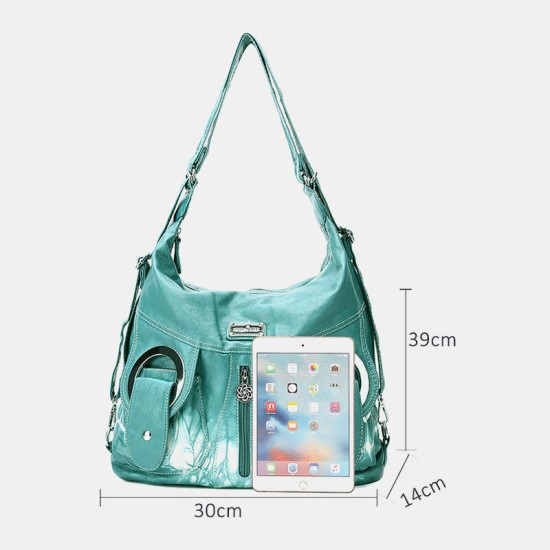 Women Tie Dye Multi-carry Waterproof Large Capacity Crossbody Bag Shoulder Bag Handbag Backpack