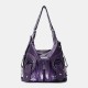 Women Tie Dye Multi-carry Waterproof Large Capacity Crossbody Bag Shoulder Bag Handbag Backpack