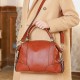 Women Genuine Leather Cowhide Vintage Travel Outdoor Multi-carry Large Capacity Storage Bag Handbag Crossbody Bag