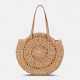 Women Simplicity Stripe Straw Bag Handbags Tote Retro Beach Bag