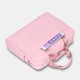 Women Canvas Solid Color Large Capacity 14 inch Laptops Bag Multi-compartment Handbag Briefcase